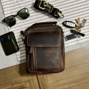 Leather Crossbody Bag, Sling Bag